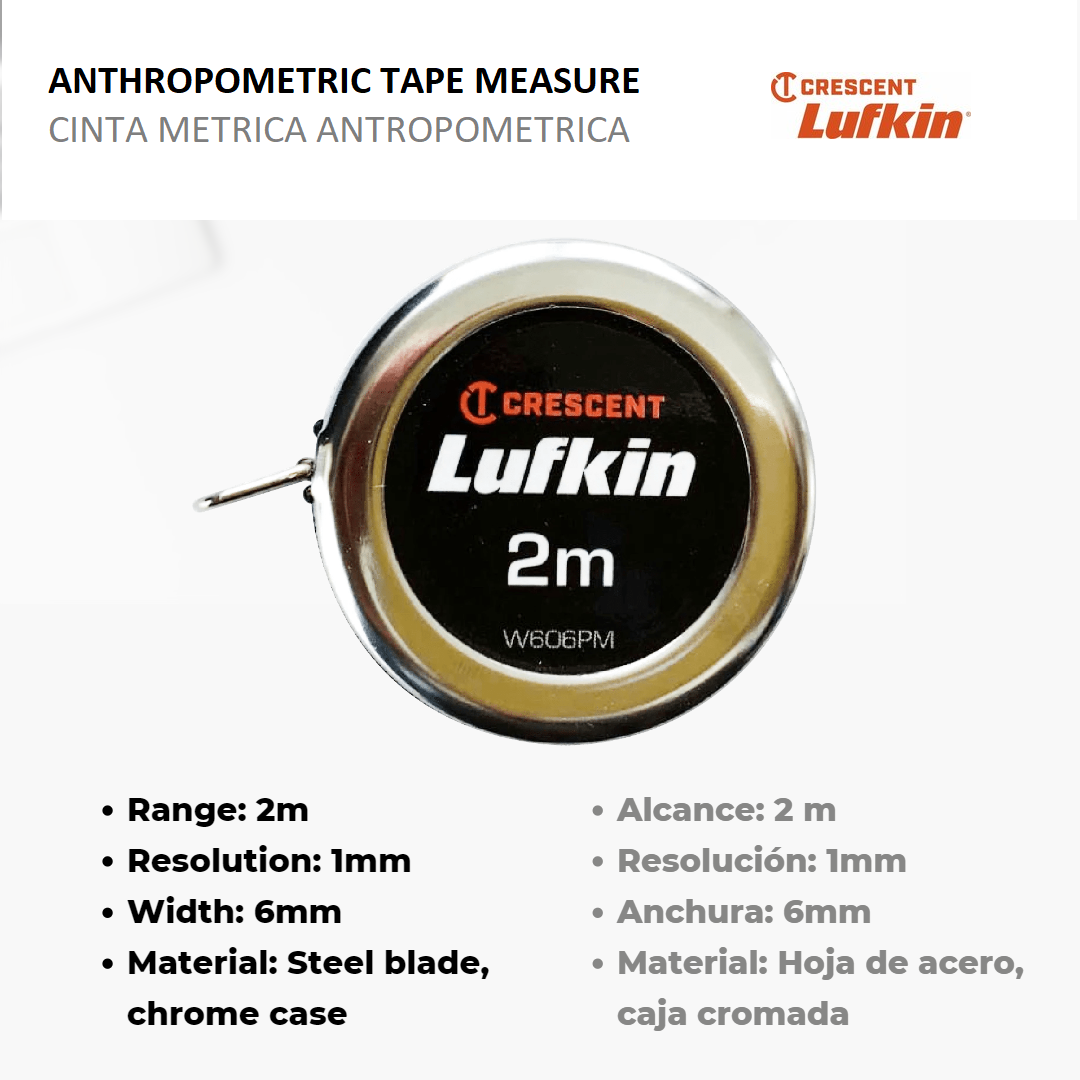 Lufkin W606PM Anthropometric Tape Measure