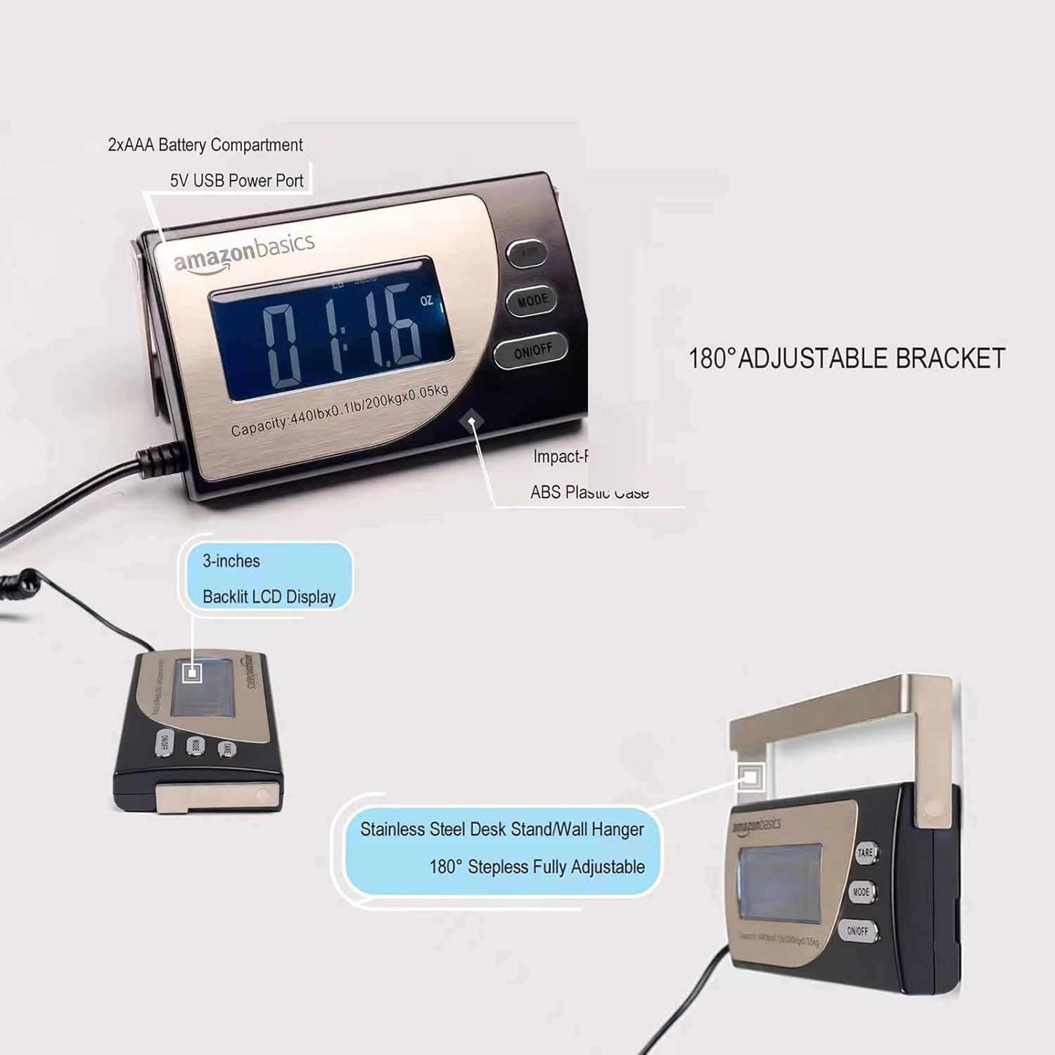 Amazon Basics Digital Scale 200 KG