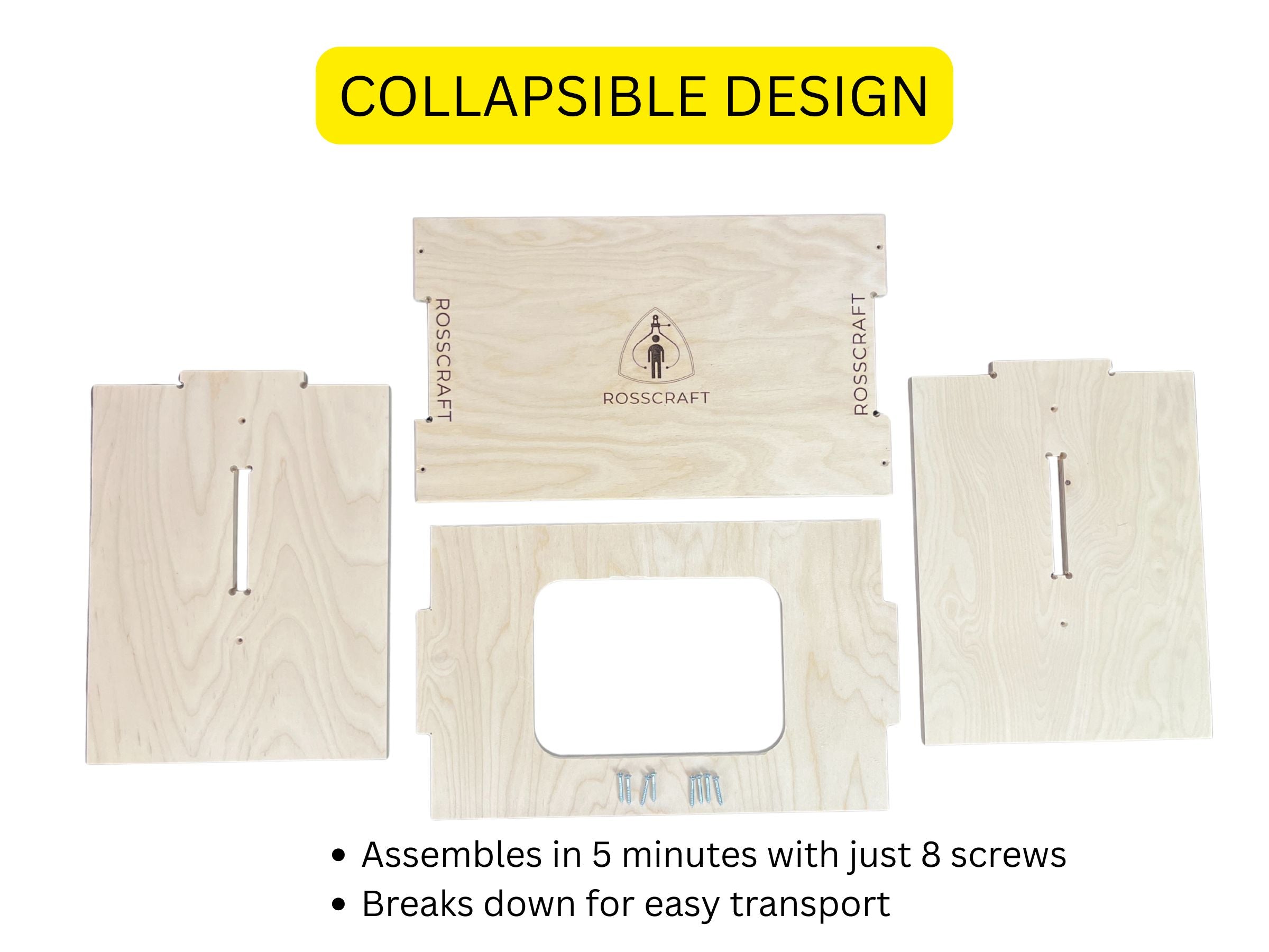 Rosscraft Anthropometric Bench (Sitting Height Box / Stool)