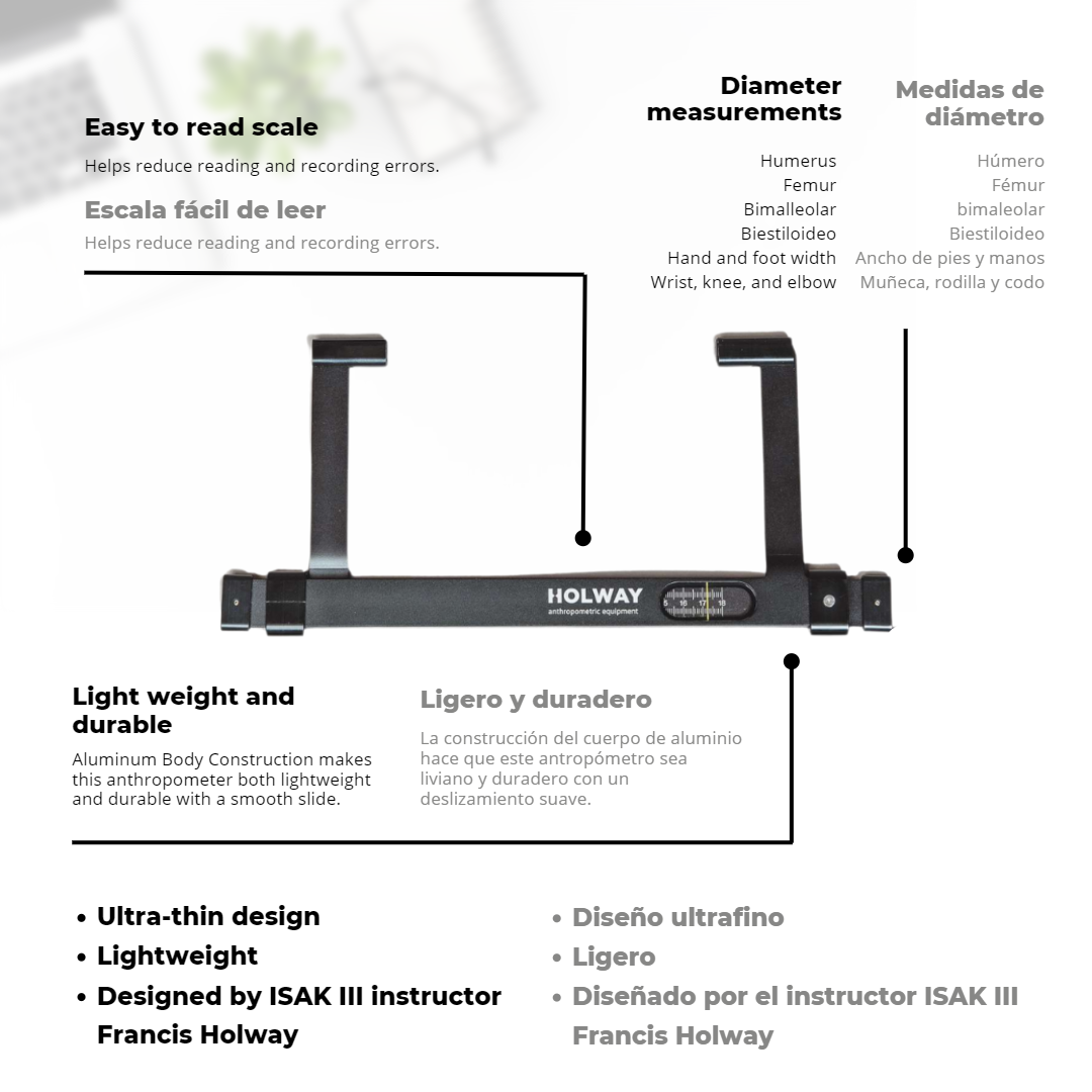 Antropómetro Corto Holway