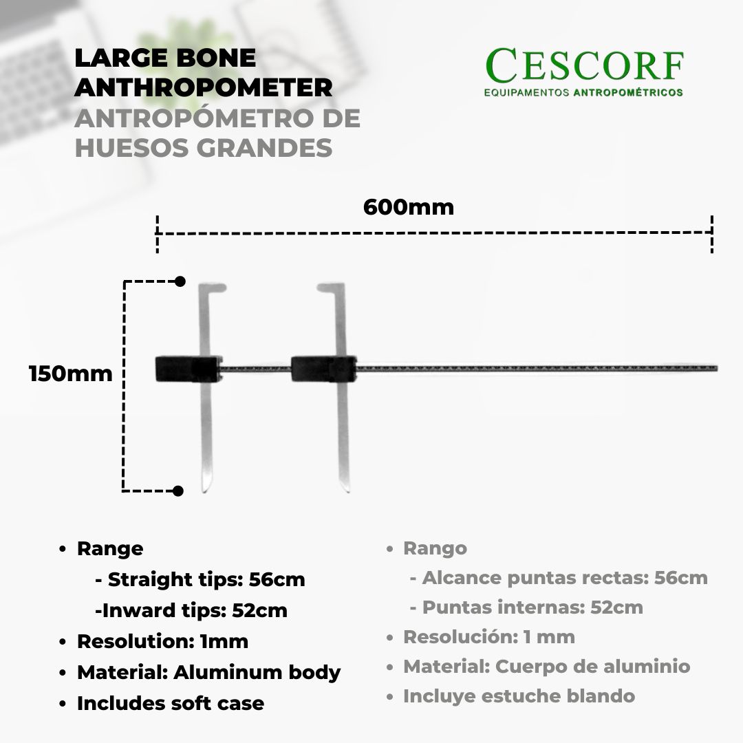 Antropometro Largo Cescorf