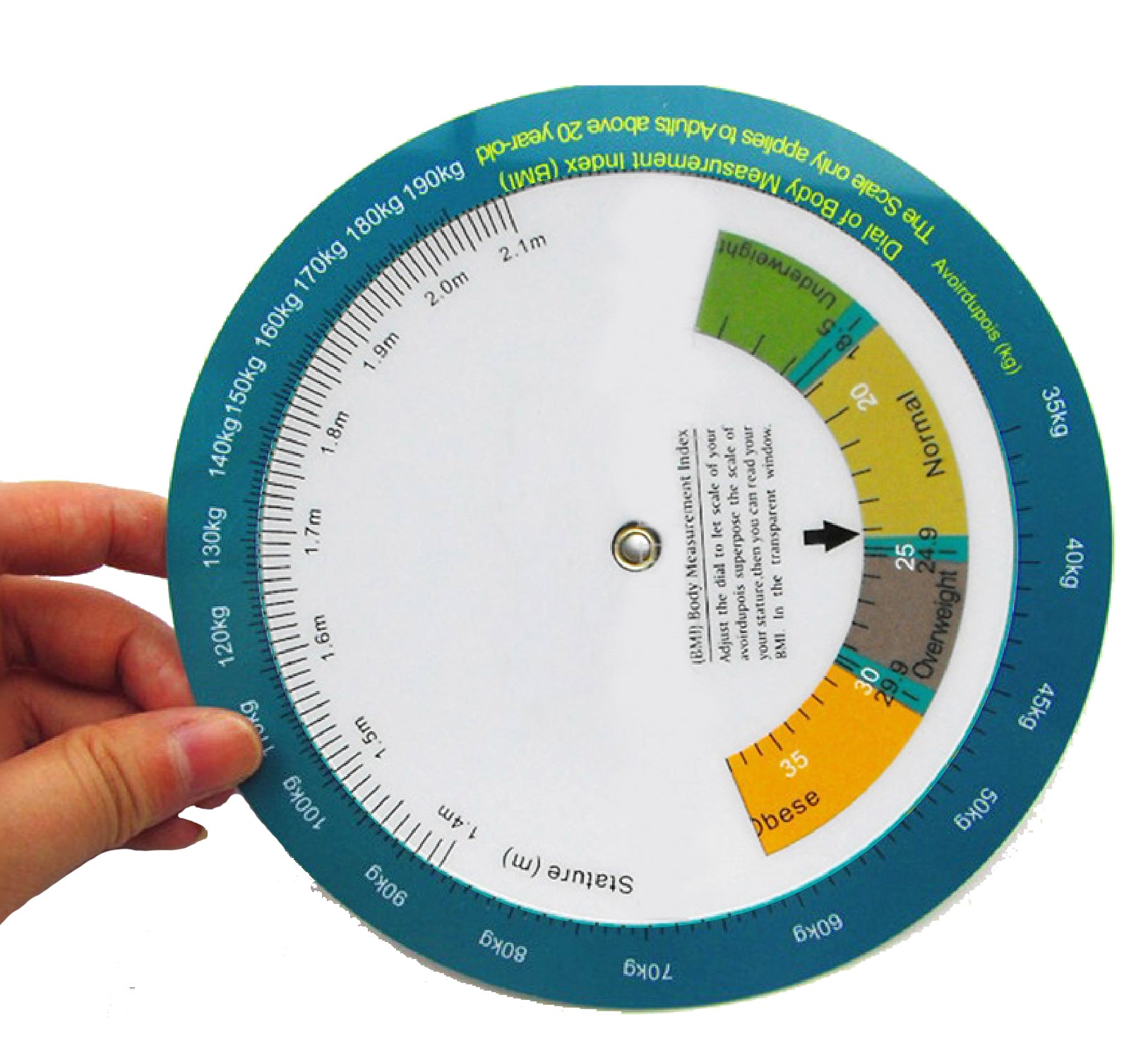 bmi calculator wheel